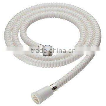 White plastic concavo-convex PVC flexible shower hose