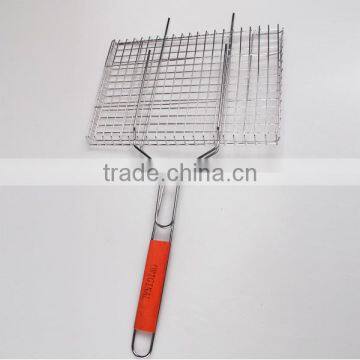 Large BBQ Grill Basket Grid Meat Clip photo-2