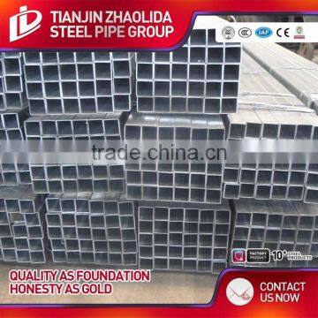 Q195 Q235 Q345 Material Welded Galvanized ms Square Pipe for Greenhouse Furniture Fence Post