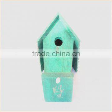 Custom Small House Shaped Decorative Wooden Bird Houses Prefabricated Wood Houses photo-4