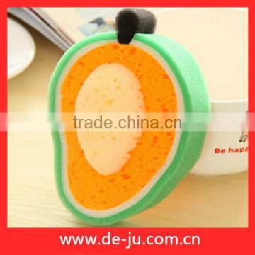 Fresh Fruit Shape Green Mango Design Cleanig Tools Polyester Foam Sponge