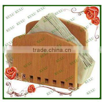 decoration solid wood napkin holder