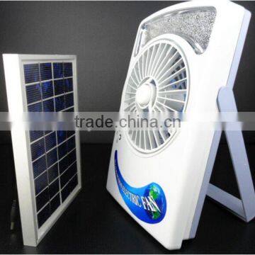 Hot Sale 3 in 1 Multifunction 6 Inch Solar Fan Rechargeable Emergency LED Light photo-3