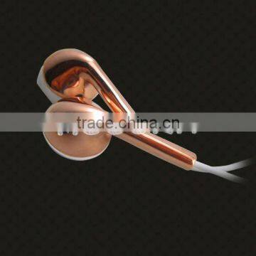 Aibaba fashion genuine rose gold headphones,eadphones accept custom logo for iPhone