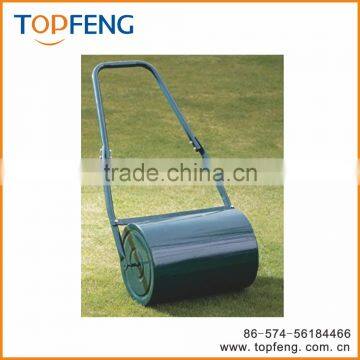 Galvanised Steel Garden Grass Lawn Roller 30 L with Scraper Bar Handles by tinkertonk