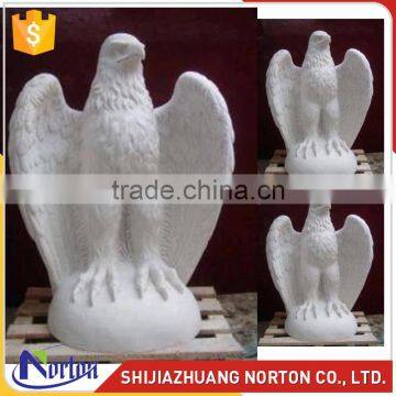 Carving eagle white marble strong statue for decoration NTMS-005LI