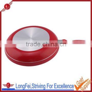 induction no stick frying pan aluminum fry pan red electric skillet