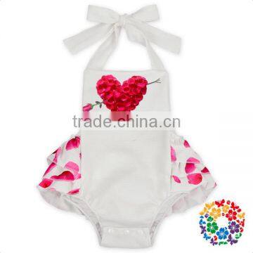 Infant And Toddler Boutique Plain Blank Baby Rompers OEM Pattern Service Summer Onesie Baby photo-2