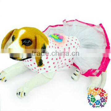 Wholesale Popular dog clothes, rainbow pet dog Top Dress clothing