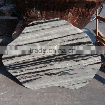 Stone Table Forest Green Table Garden Decoration Bench Marble Garden Bench photo-5