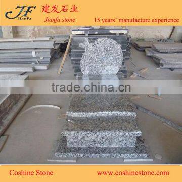 China spray white monuments tombstone granite tomb design