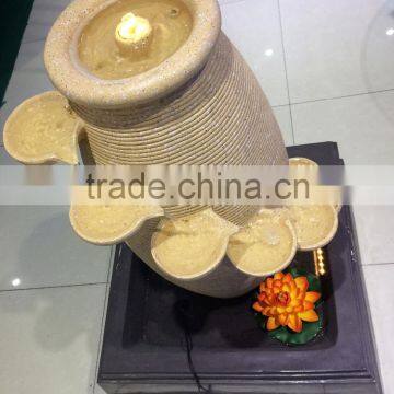 Resin Water Decoration,resin Water Fountain With Led Light