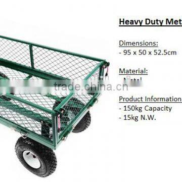 200kgs Heavy Duty Metal Garden Trolley TC1840A Metal Cart photo-6
