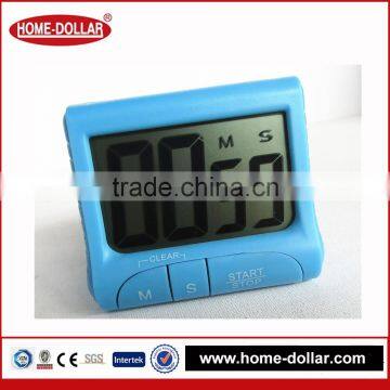 Blue plastic timer digital with fold stand and magnetic fixing Mini Digital Timer for Kitchen loud beep loud beep kitchen timer