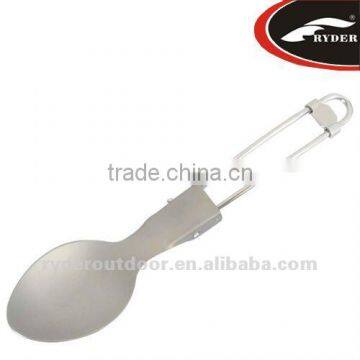 Camping Titanium Folding Fork Knife Spoon