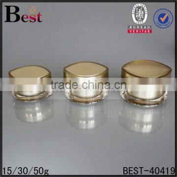 50g Eye Shape Golden Acrylic Cream Jar for Cosmetic photo-5