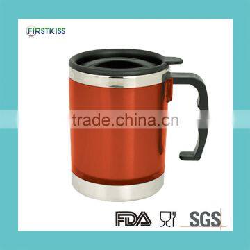 Plastic + stainless steel termos travel mug thermo starbucks coffee cups mug