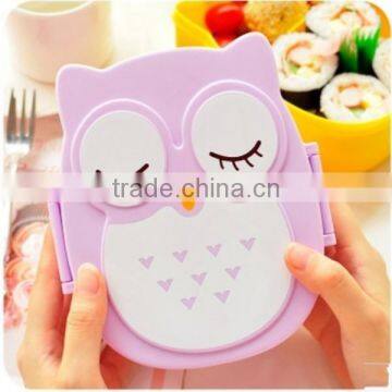 New Kawai/Cute Lunch Box/Bento/Plastic/Animal/Orange/green MADE IN CHINA,hot New Product for 2015,CUSTOM Plastic Lunch Box photo-2