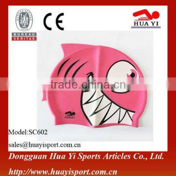 Colorful Oem Printing Better Quality for Kids Silicone Swimming Cap photo-4