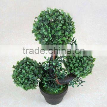 Artificial boxwood topiary tree