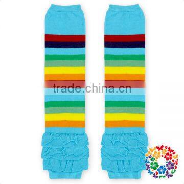 New Style Knitted Leg Warmers For Baby Colorful Cotton Ruffle Knitting Leg Warmers For Kid Wholesale Children Legwarmer