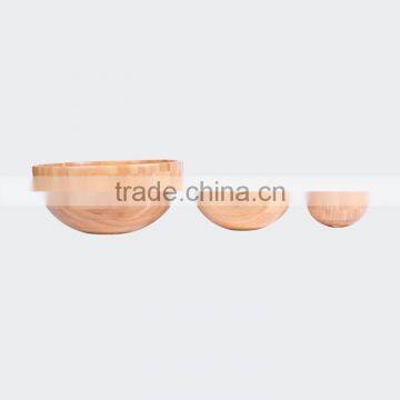 Wholesale Newest Round Bamboo Salad Bowl Salad Bowl Bamboo photo-2