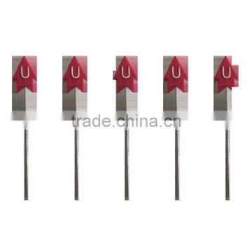 Hot selling Chinese red 57mm Steel body plastic arrow head Craft Tailor pin for Office&School