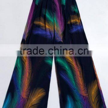 Summer Lady Wide Hips Casual Loose Wide Leg Square Dance Pants photo-5