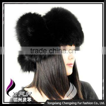 CX- C-47 Wholesale Stock Fashion Women Fox Fur Man Leather Hat Winter Russian Hat photo-4