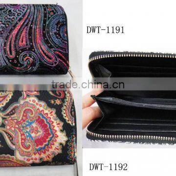 New Stylish Women Canvas Cotton Classic Floral Wallet photo-5