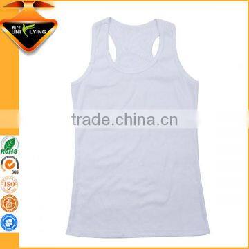 Wholesale White Plain Tank Tops Custom Rhinestone And Printing Design For Men And Women photo-3