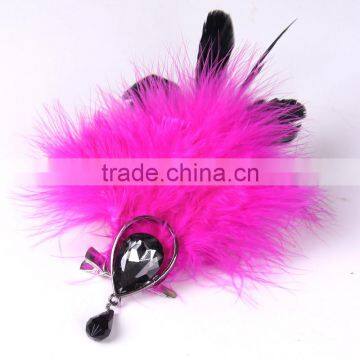Beautiful Feather Crystal Accessories Booches Czech Diamond Brooch Accessories Fashion Suit Brooch Pin photo-5
