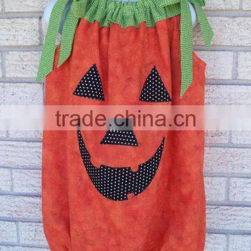 Halloween Boutique Clothing Baby Girl Halloween Outfit Pumpkin Romper Baby Romper photo-3