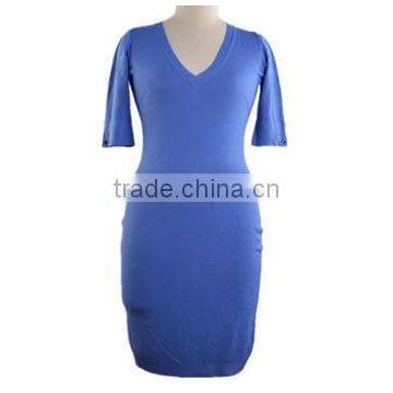 Latest new style bodycon long sleeve women dresses made in China