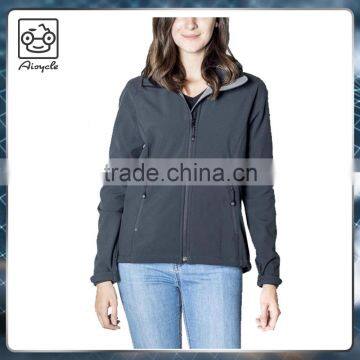 Woman Soft Shell Fleece 100%polyester Jacket Winter Style photo-3