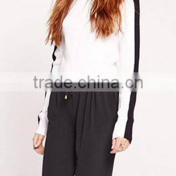 EY2132B Europea Fashion Spring/autumn Women Gray Color Wide Collar Sexy Knitting Loose Pullover Sweater photo-2