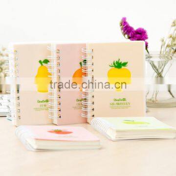 cute colors PP cover notepad customizable wire-o binding memo pad