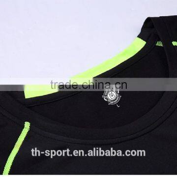 Polyester/spandex Mens Dri Fit Sports Compression t Shirt Wholesale photo-4