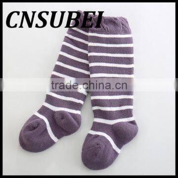 Winter Combed Cotton Striped Terry Socksm,children Socks Thickening Soft Knee High Elastic Stockings photo-2