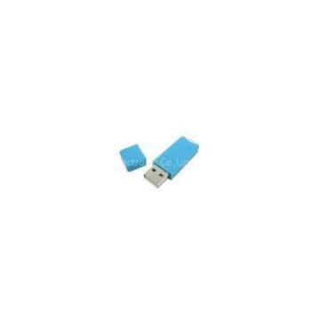 Blue Plastic USB Flash Drive, High Speed Mini USB 2.0 Memory Stick Storage Device