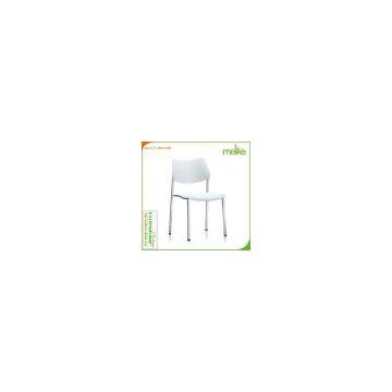 Alvin comfortable white plastic chair for visitors