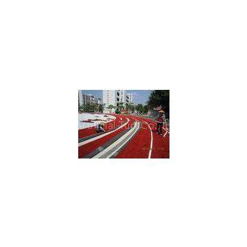 Red 9000 Dtex Artificial Sports Turf Grass, 25 mm Synthetic Grass Lawn For Running Track