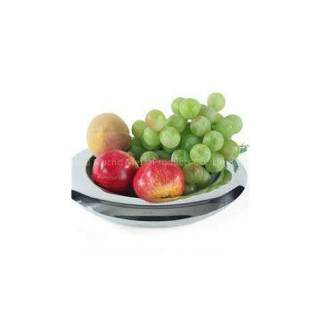 FH008 Stainless Steel Barware Double-Walled Fruit Holder Fruit Plate Fruit Bowl