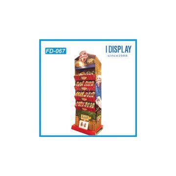 Hot Selling Corrugated Cardboard Counter Display Racks For Chocolates