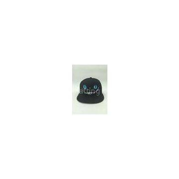 3D Puffed Flat Embroidery Cool Snapback Hats For Girls Solid Character