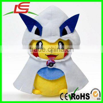 Pokemon Plush Cosplay Lugia Poncho Pikachu Stuffed Dolls