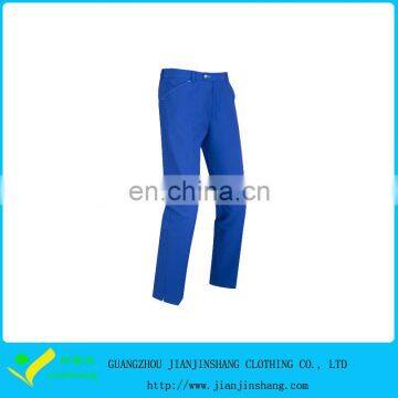 Royal Blue Custom Side Split 100% Polyester Men Pants Trousers