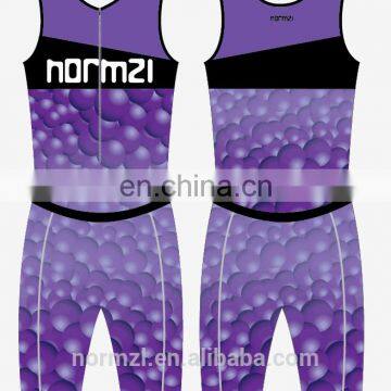 New style custom made sleeveless triathlon wear for sports