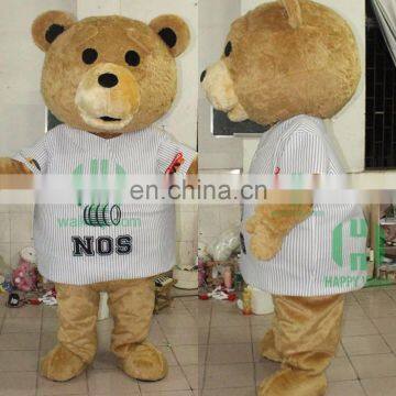 HI CE Hot sale bear mascot costume animals costume with clothes