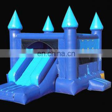 inflatable slide jumper combo/blue bouncer combo